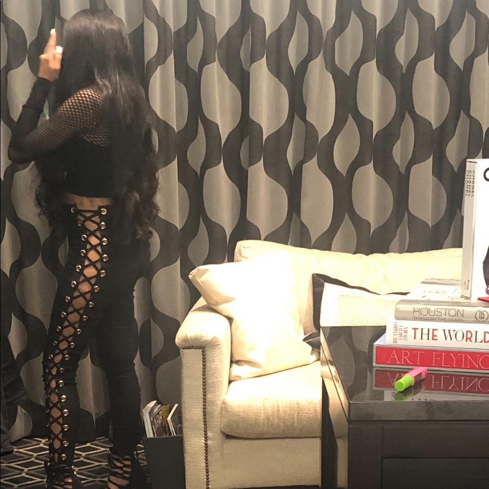 Fashion Nova tie up pants